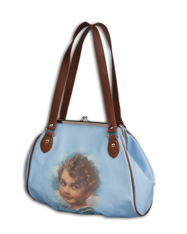 Retro Chic Clipbag blau 29x27cm